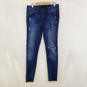 Black Orchid mid rise skinny jeans Splash dark blue size 29